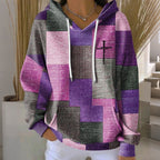 Comstylish Women's Retro Geometric Faith Print Long Sleeve Casual Hoodie