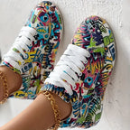 KL | Zapatillas altas con estampado de graffiti